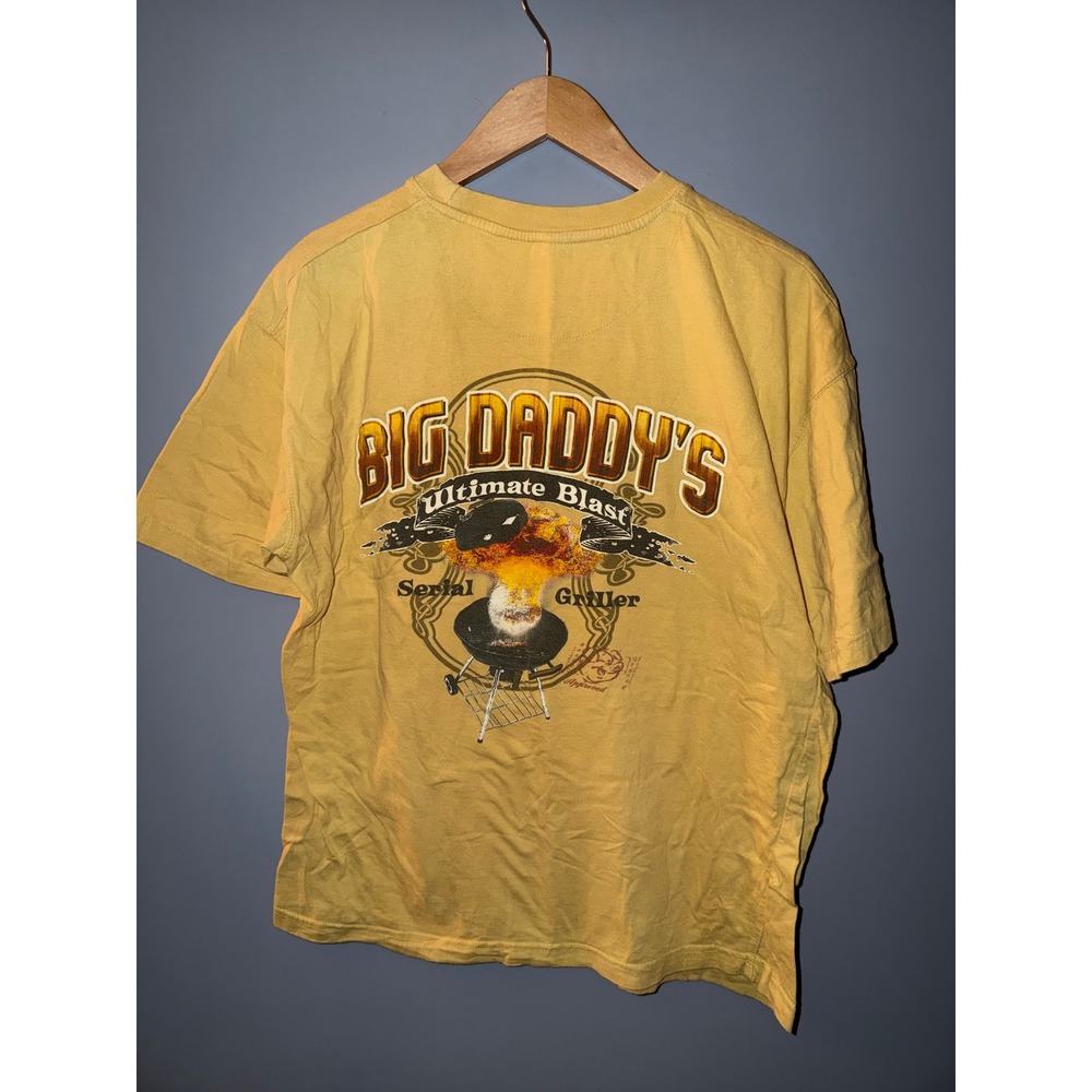 Newport Blue Big‎ Daddy's Ultimate Blast Serial Griller BBQ Graphic T-Shirt Mens